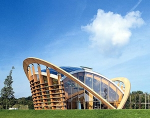 gelamineerde spant, bomencentrum, baarn, www.hekospanten.nl (klik voor groter)