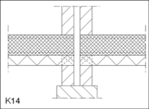 oplegging, ankerloze spouwmuur, verdiepte aanleg, www.dycore.nl (klik voor groter)