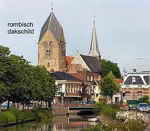 rombische dakschilden bij de walfriduskerk in bedum, foto a.j. ter veen, via www.rtvnoord.nl