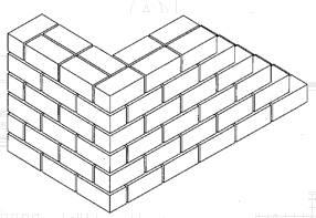 steensmuur in halfsteensverband, www.mathys-bvba.be